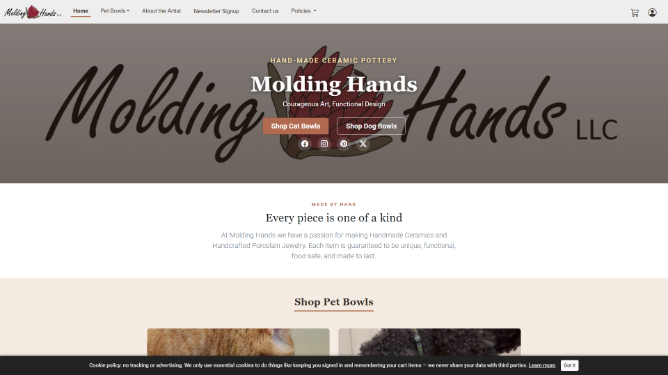 Screenshot of Molding Hands