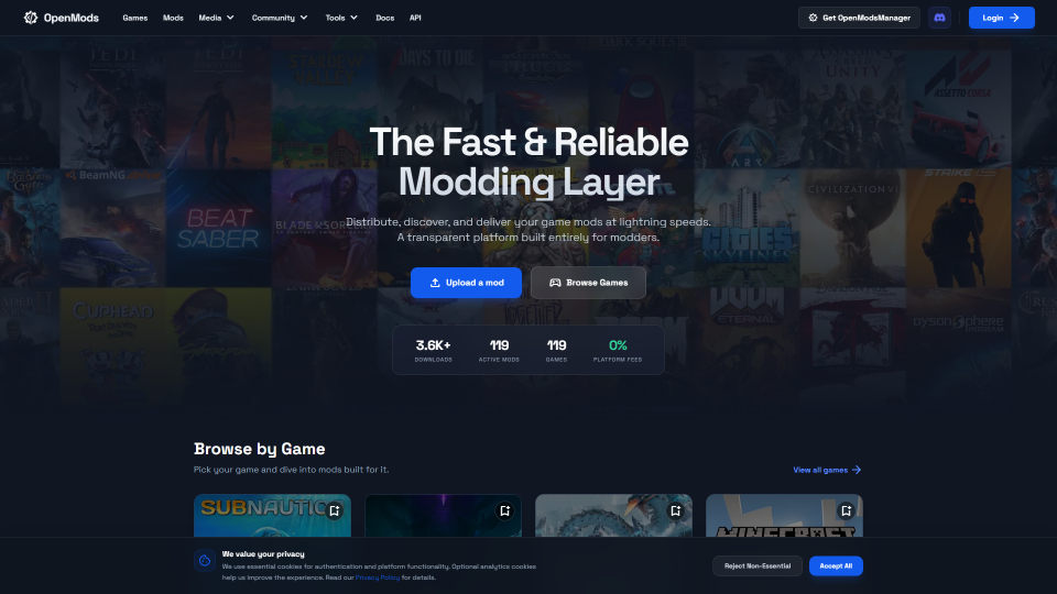 Screenshot of OpenMods